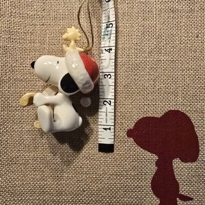 Lenox Peanuts Snoopy Ornament in Red